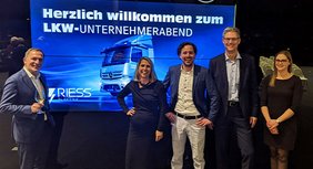 Lkw-Unternehmerabend zum eActros und alternativen Antrieben bei Autohaus Riess