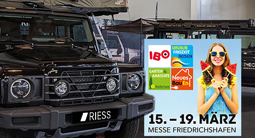News INEOS Grenadier auf der IBO 2023 Verbrauchermesse in Friedrichshafen bei Autohaus Riess